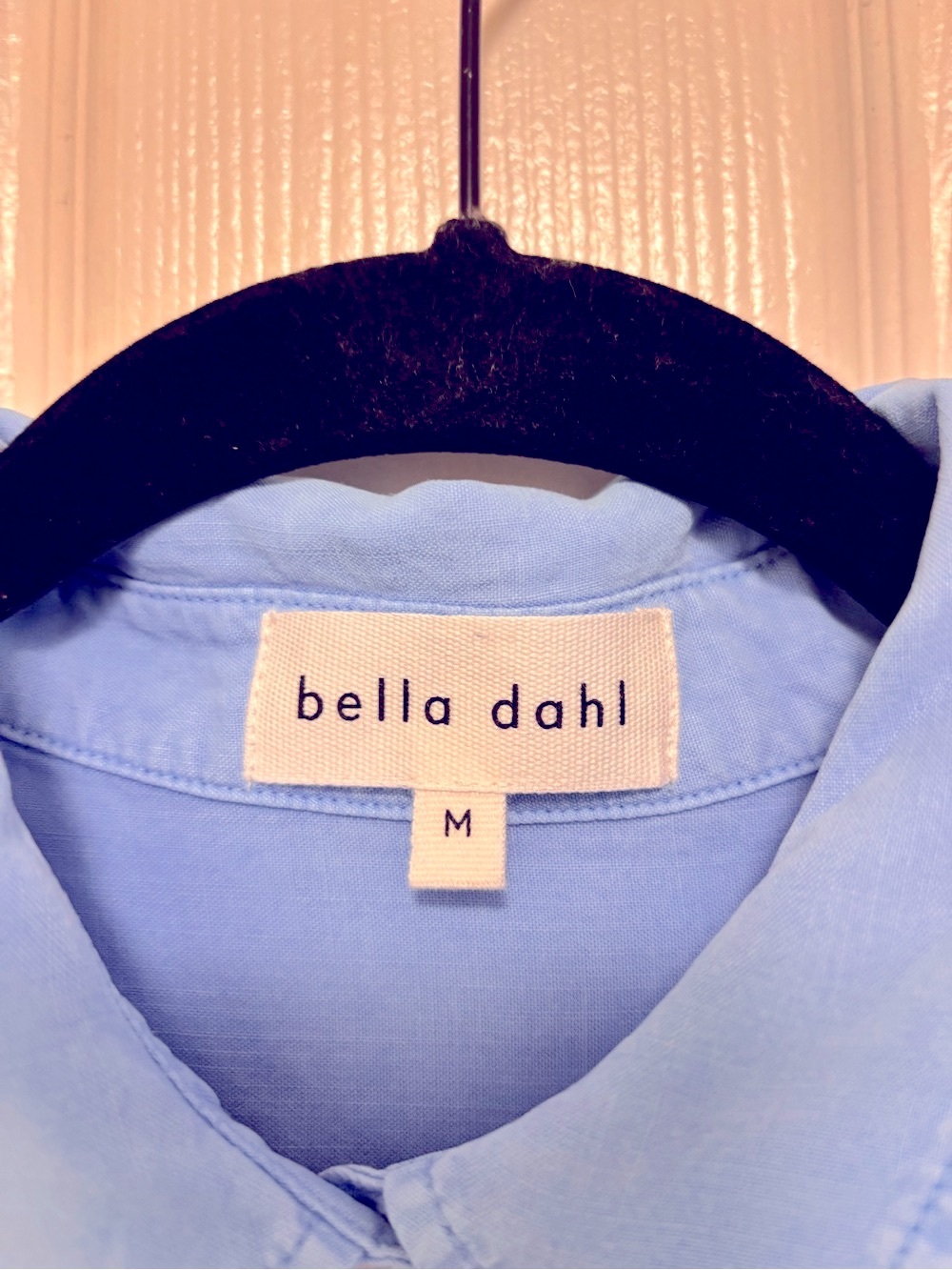 NWT Bella Dahl Short Sleeve Pocket Button Down in Tidal Blue - Picture 5 of 8